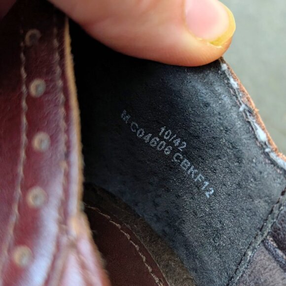 B.O.C by Born Brown Leather Oxford Mary Jane Block Heels size 10/42 - Picture 7 of 11